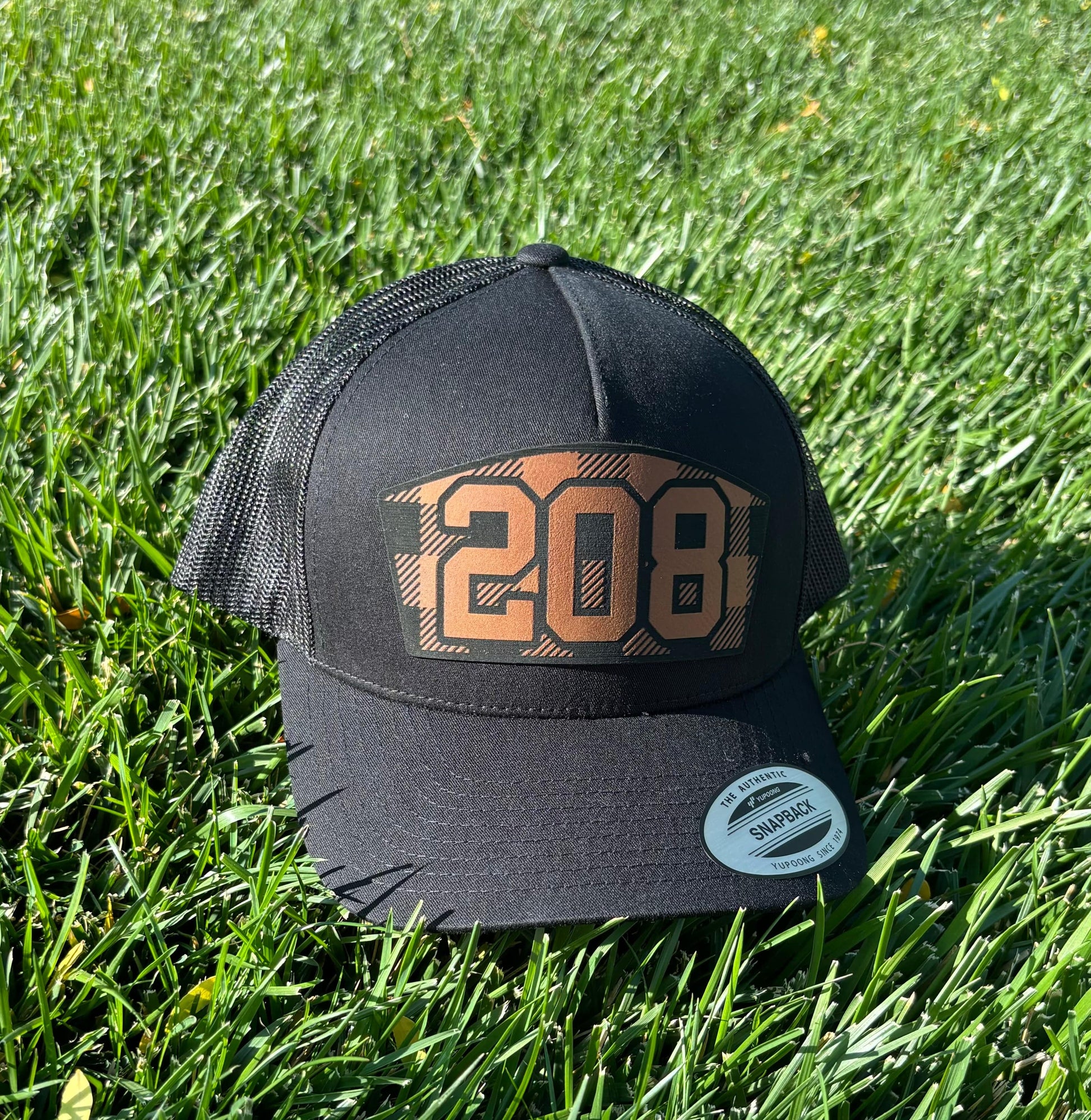 208 Supply Co 208 plaid leather patch