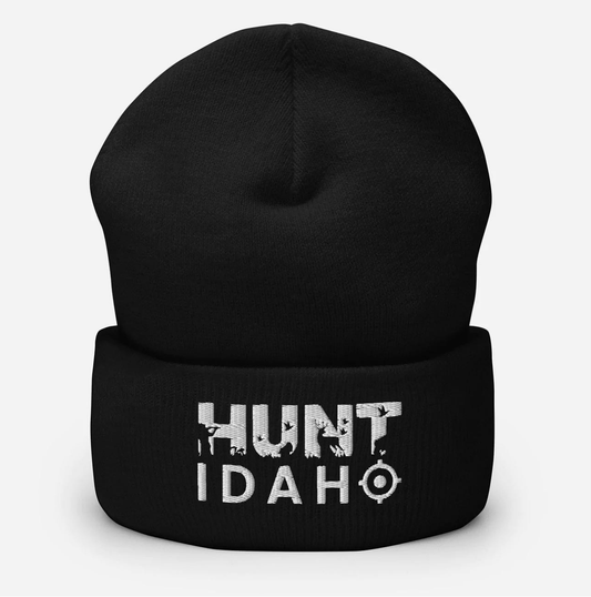 208 Supply Co beanie Black Hunt Idaho Beanie