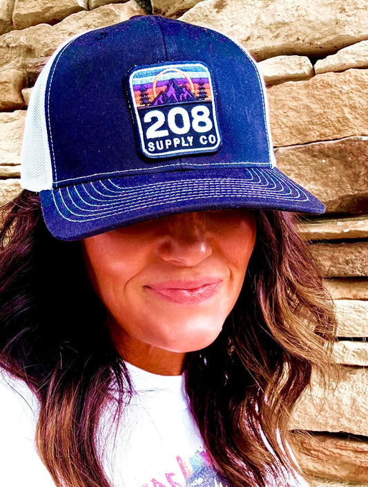 208 Supply Co Hat Navy/ White 208 Supply Co Patch Hat