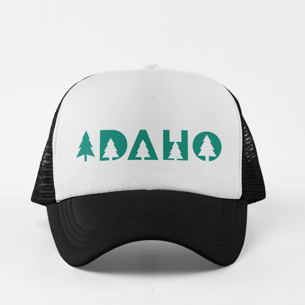 208 Supply Co Hat Black/White Ponderosa Idaho Foam Trucker Hat