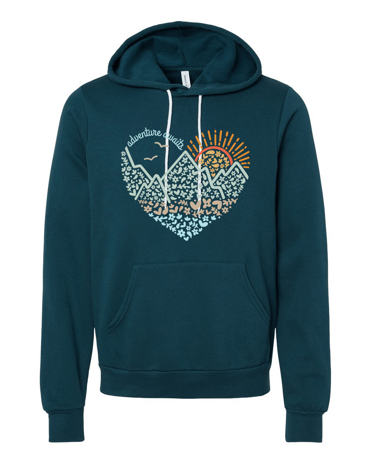 208 Supply Co Hoodie S / Atlantic Adventure Awaits Heart- Hoodie