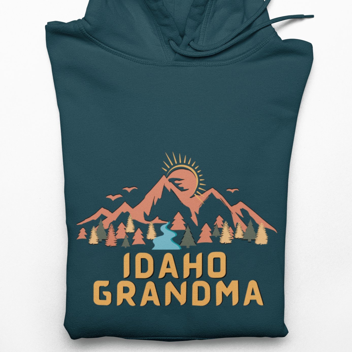 208 Supply Co Atlantic / Small Idaho Mountain Grandma Unisex Midweight Hoodie