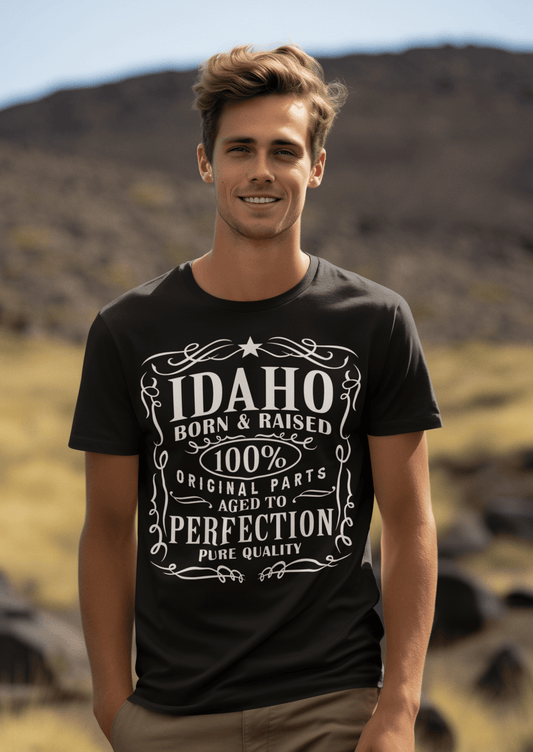 208 Supply Co T-shirt XS / Black Idaho- Aged to perfection
