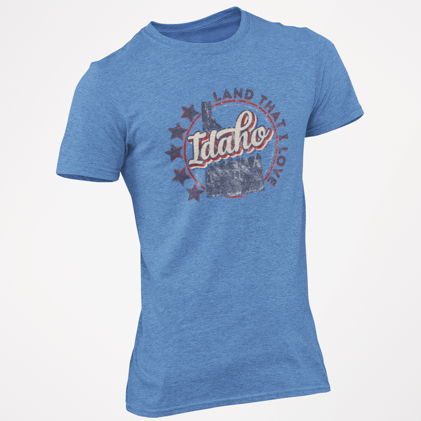 208 Supply Co T-shirt Small / Columbia Blue Land That I Love Unisex Tee