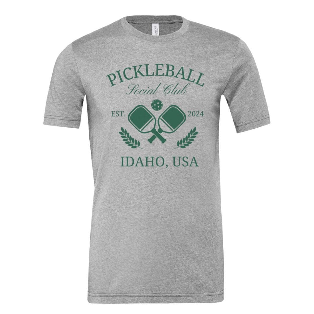 208 Supply Co T-Shirt Athletic Heather / S Pickleball Idaho Social Club Unisex Tee