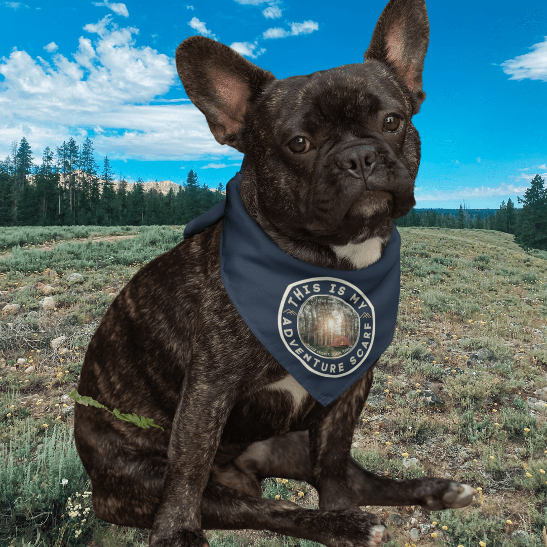208 Supply Co Animals & Pet Supplies Navy This Is My Adventure Scarf Bandana