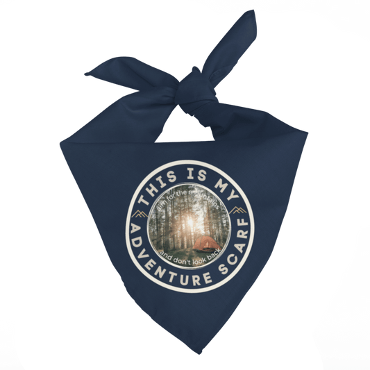 208 Supply Co Animals & Pet Supplies Navy This Is My Adventure Scarf Bandana