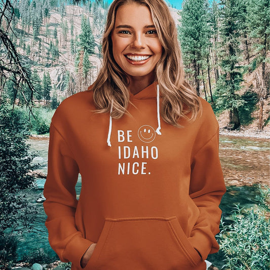 208 Supply Co Be Idaho Nice Unisex Midweight Hoodie