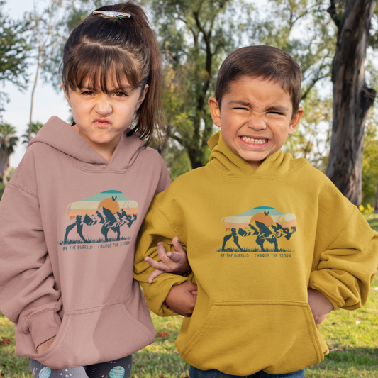 208 Supply Co Be The Buffalo Unisex Youth Midweight Hoodie