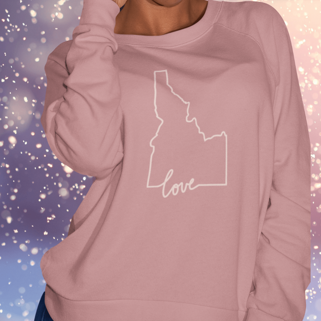 208 Supply Co crewneck sweatshirt Love Idaho Unisex Crewneck Sweatshirt