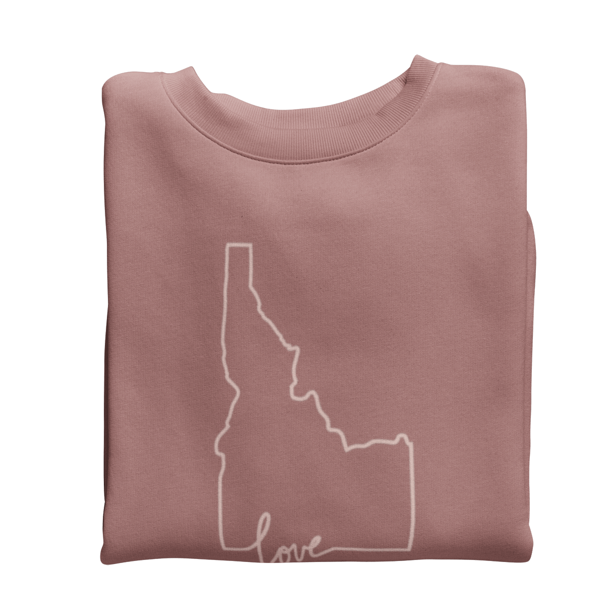 208 Supply Co crewneck sweatshirt Small / Mauve Love Idaho Unisex Crewneck Sweatshirt