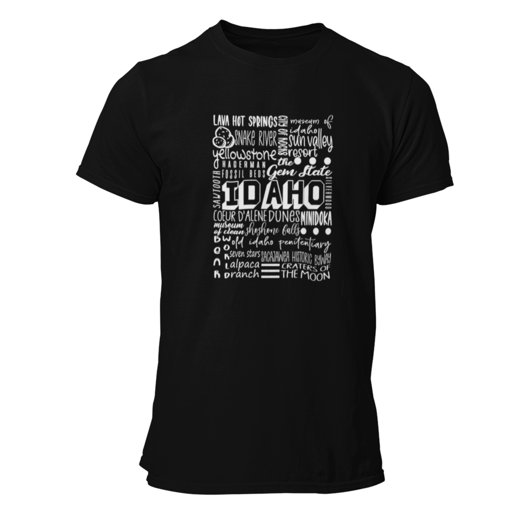 208 Supply Co Small / Heather Black Explore Idaho Unisex Tee