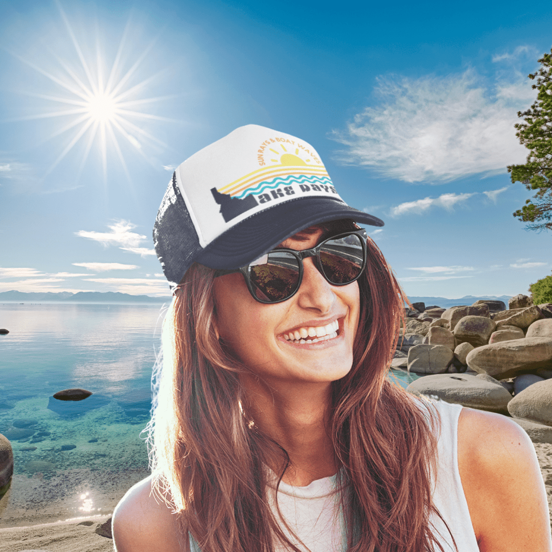 208 Supply Co Hat Idaho Lake Days Foam Ponytail Trucker