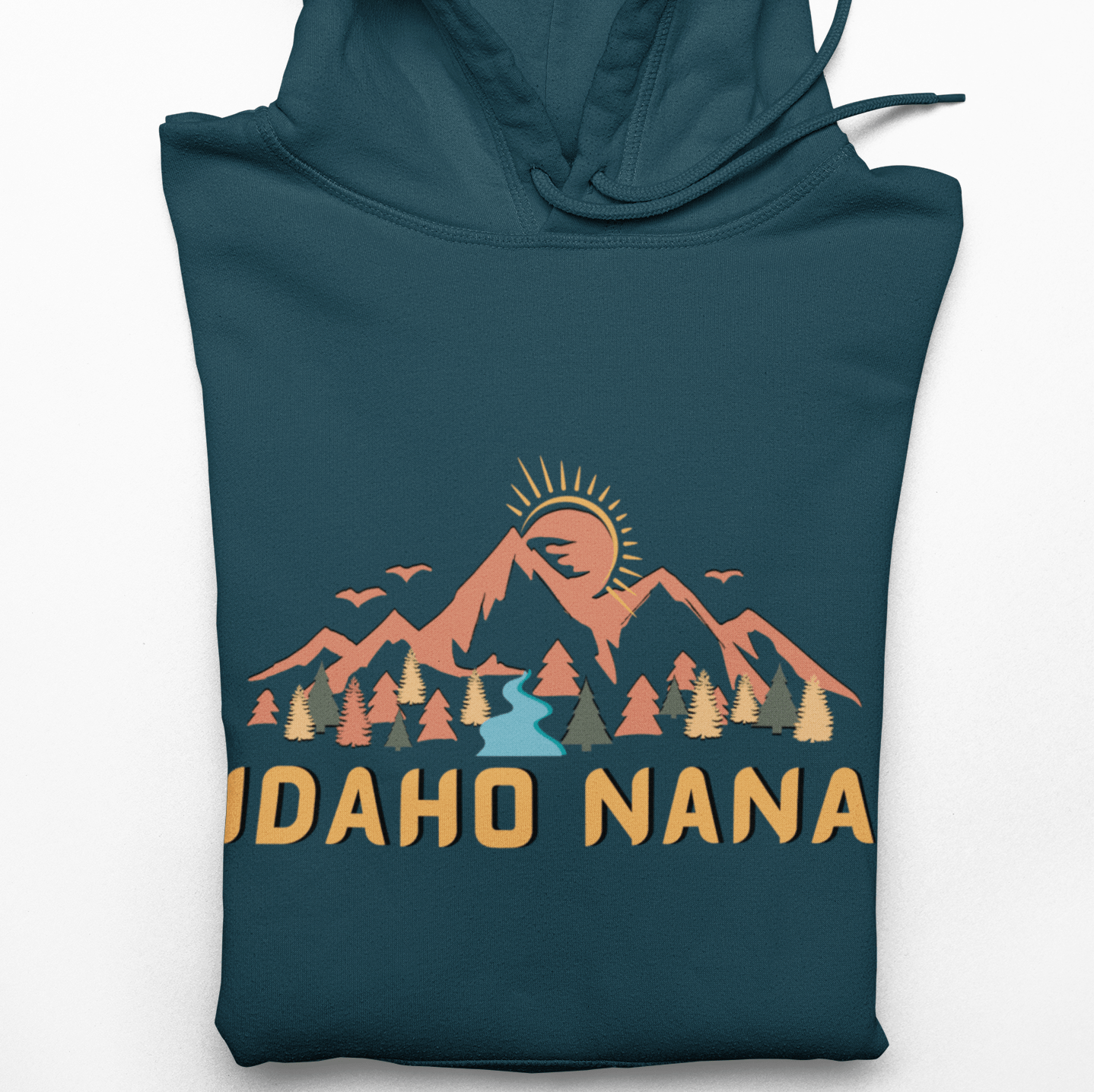 208 Supply Co Hoodie Atlantic / Small Idaho Mountain Nana Unisex Midweight Hoodie