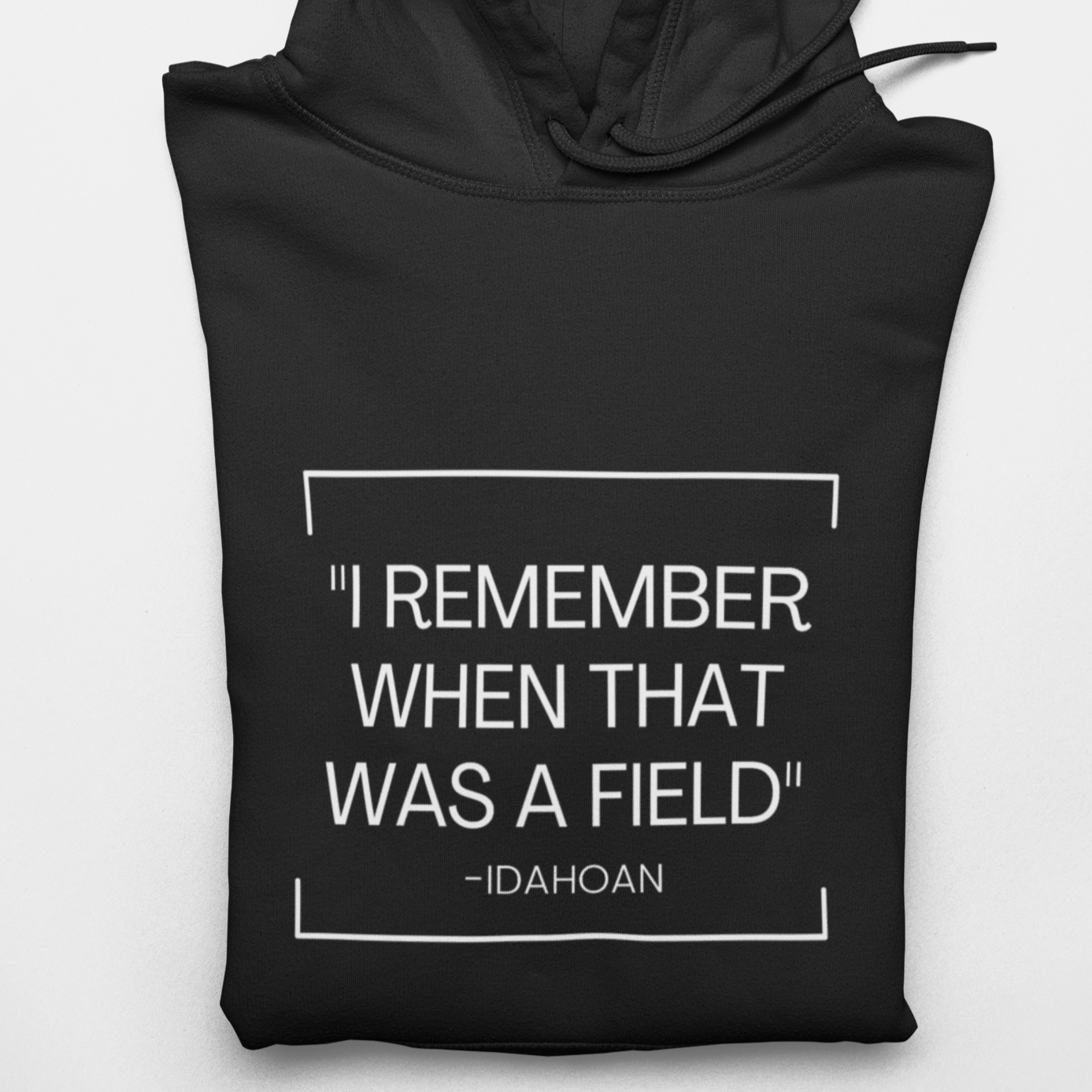 208 Supply Co Hoodies Small / Black I Remember When That Was A Field Unisex Midweight Hoodie