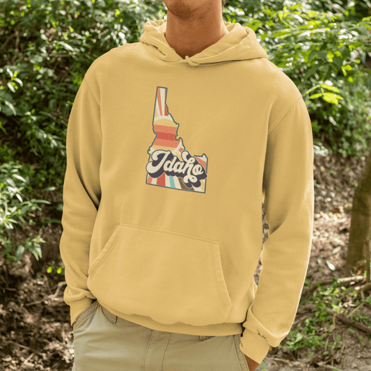 208 Supply Co Hoodies Retro Idaho Unisex Midweight Hoodie