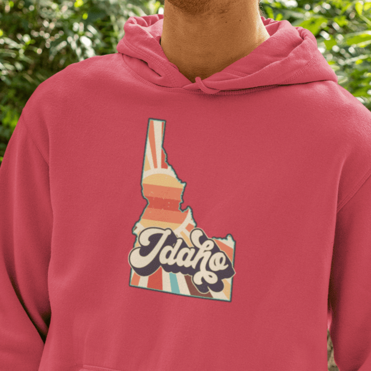 208 Supply Co Hoodies Retro Idaho Unisex Midweight Hoodie