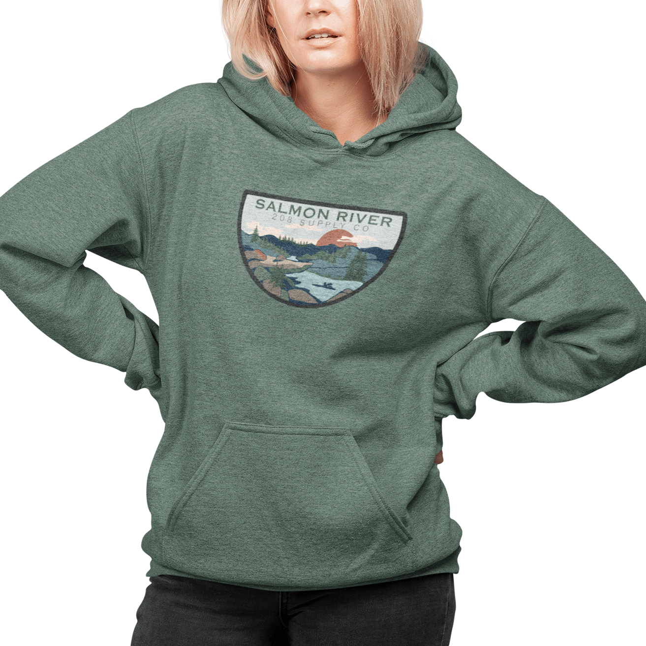 208 Supply Co Hoodies Salmon River Unisex Midweight Hoodie