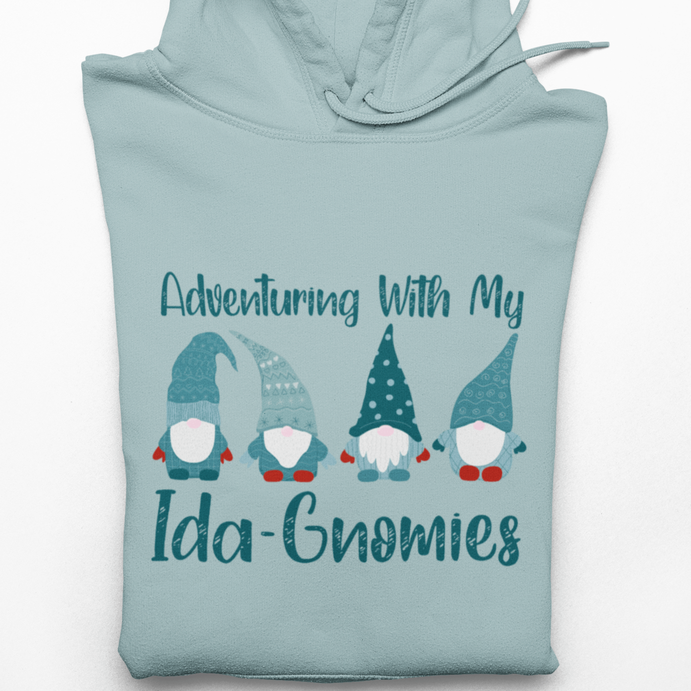 208 Supply Co Small / Heather Blue Lagoon Ida-Gnomies Unisex Midweight Hoodie
