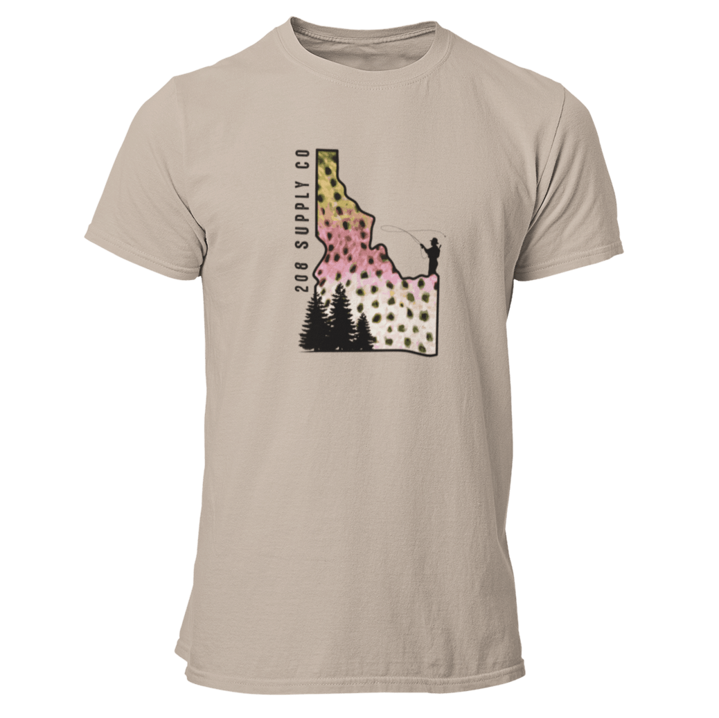 208 Supply Co Large / Heather Tan Idaho Cutthroat Unisex Tee