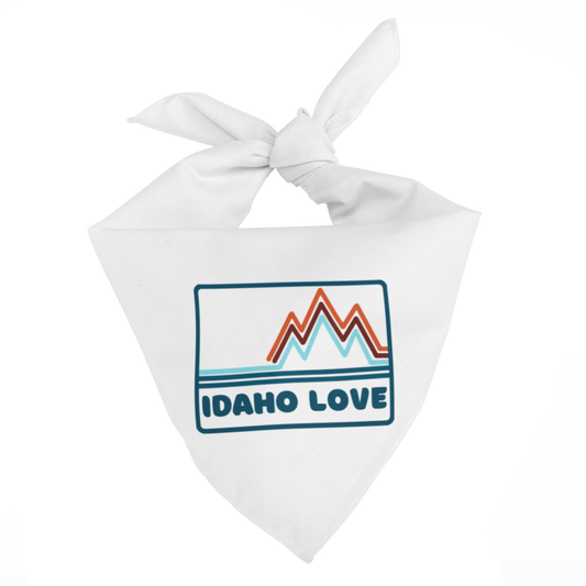 208 Supply Co White Idaho Mountain Love Bandana