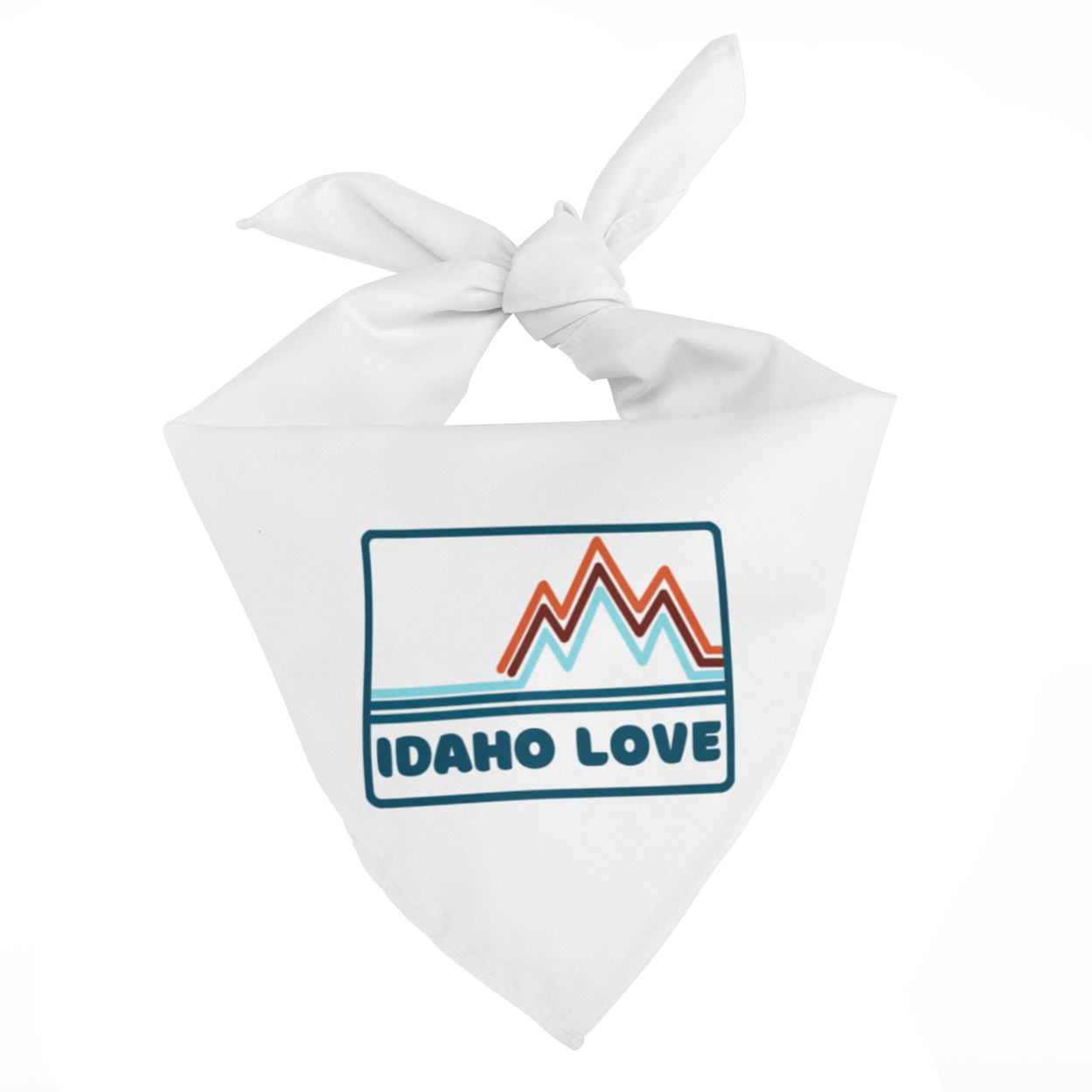 208 Supply Co White Idaho Mountain Love Bandana
