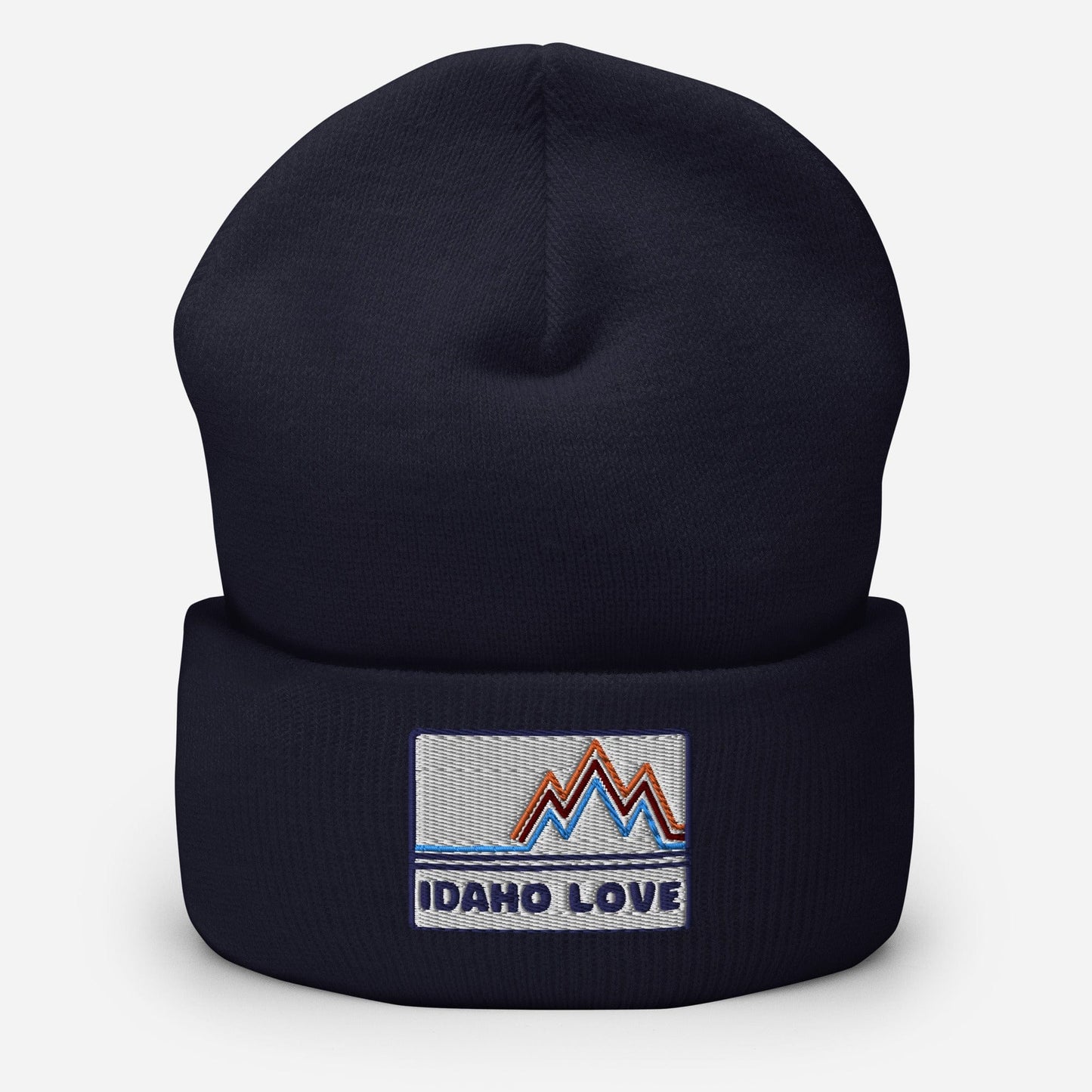 208 Supply Co Navy Idaho Mountain Love Beanie