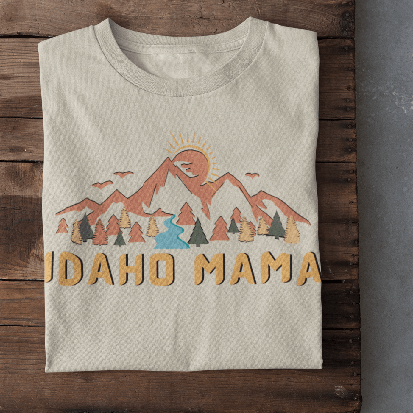 208 Supply Co Small / Heather Tan Idaho Mountain Mama Unisex Tee