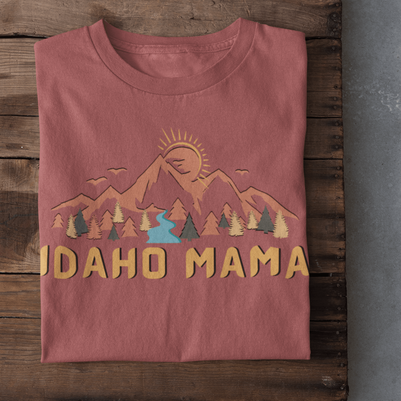 208 Supply Co Small / Smoked Paprika Idaho Mountain Mama Unisex Tee