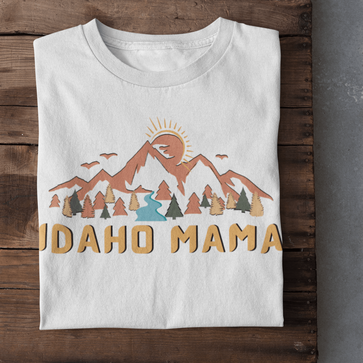 208 Supply Co Small / White Idaho Mountain Mama Unisex Tee