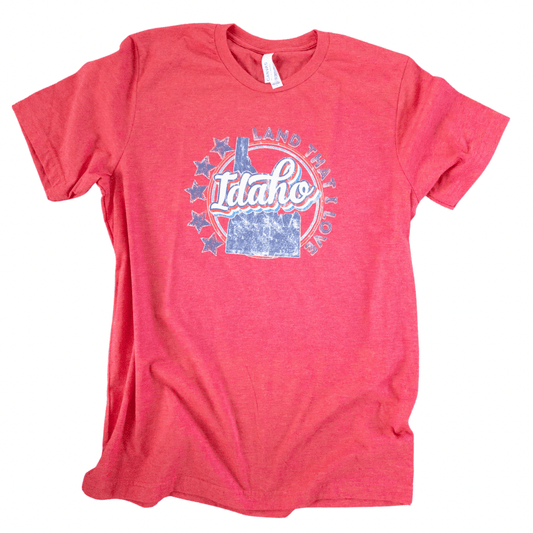 208 Supply Co Kids Small (6-8) / Heather Red Land That I Love Youth Tshirt