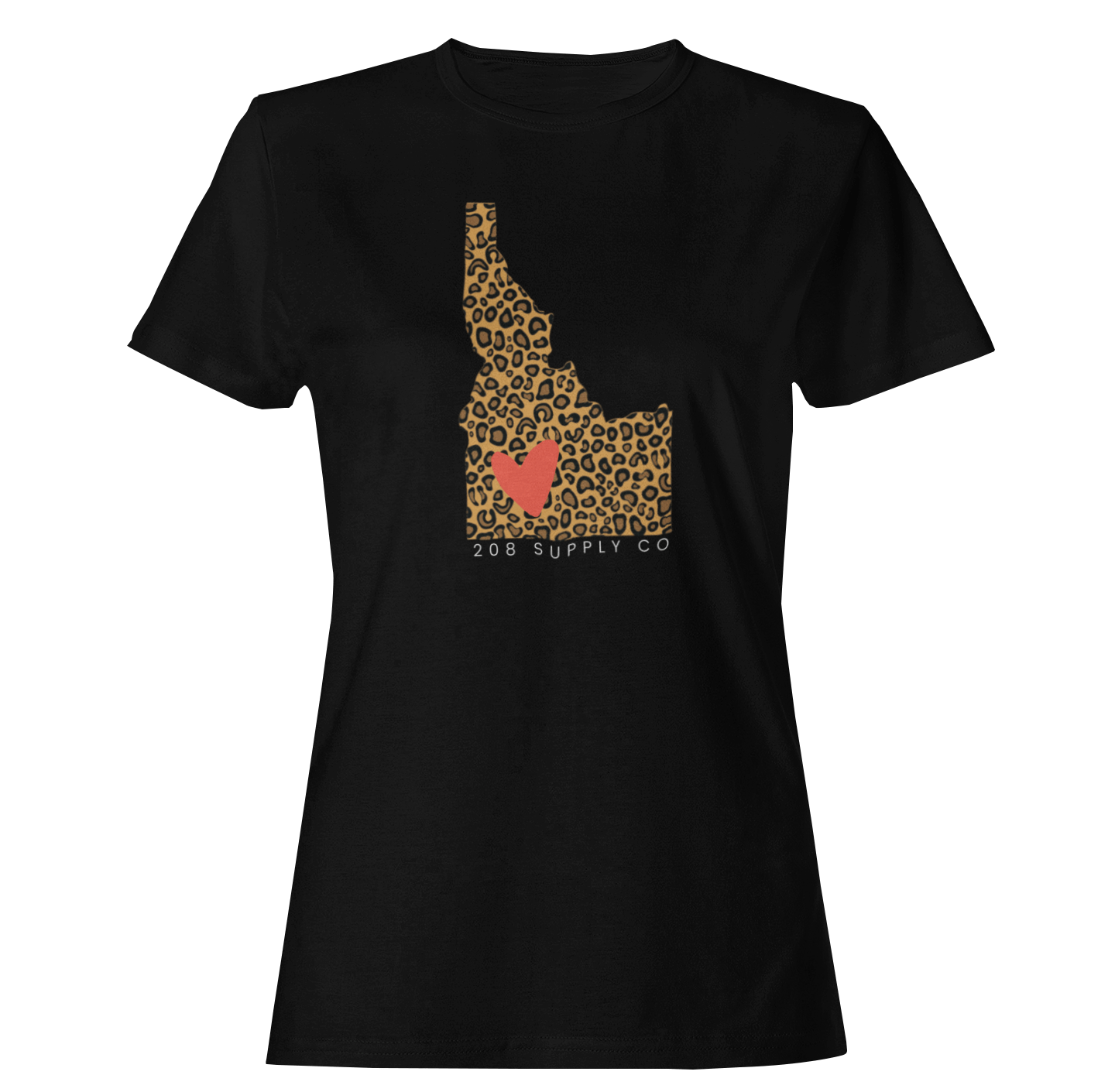 208 Supply Co Small / Black Heather Leopard Print Idaho Unisex Tee