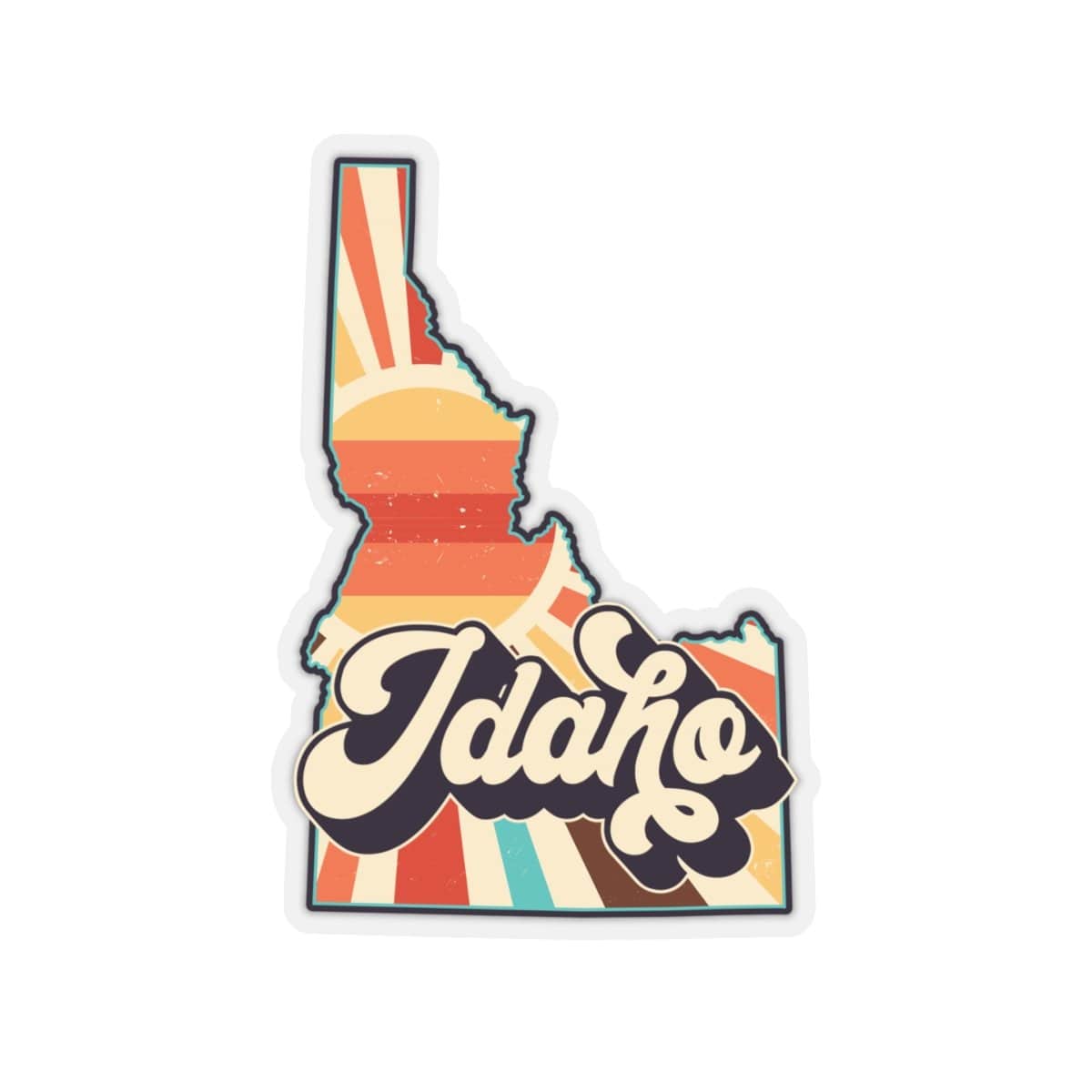 208 Supply Co Retro Idaho Sticker