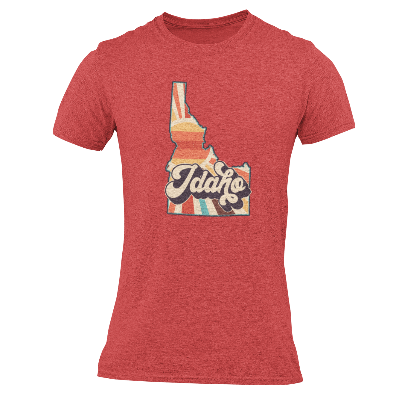 208 Supply Co Small / Heather Red Retro Idaho Unisex Tee