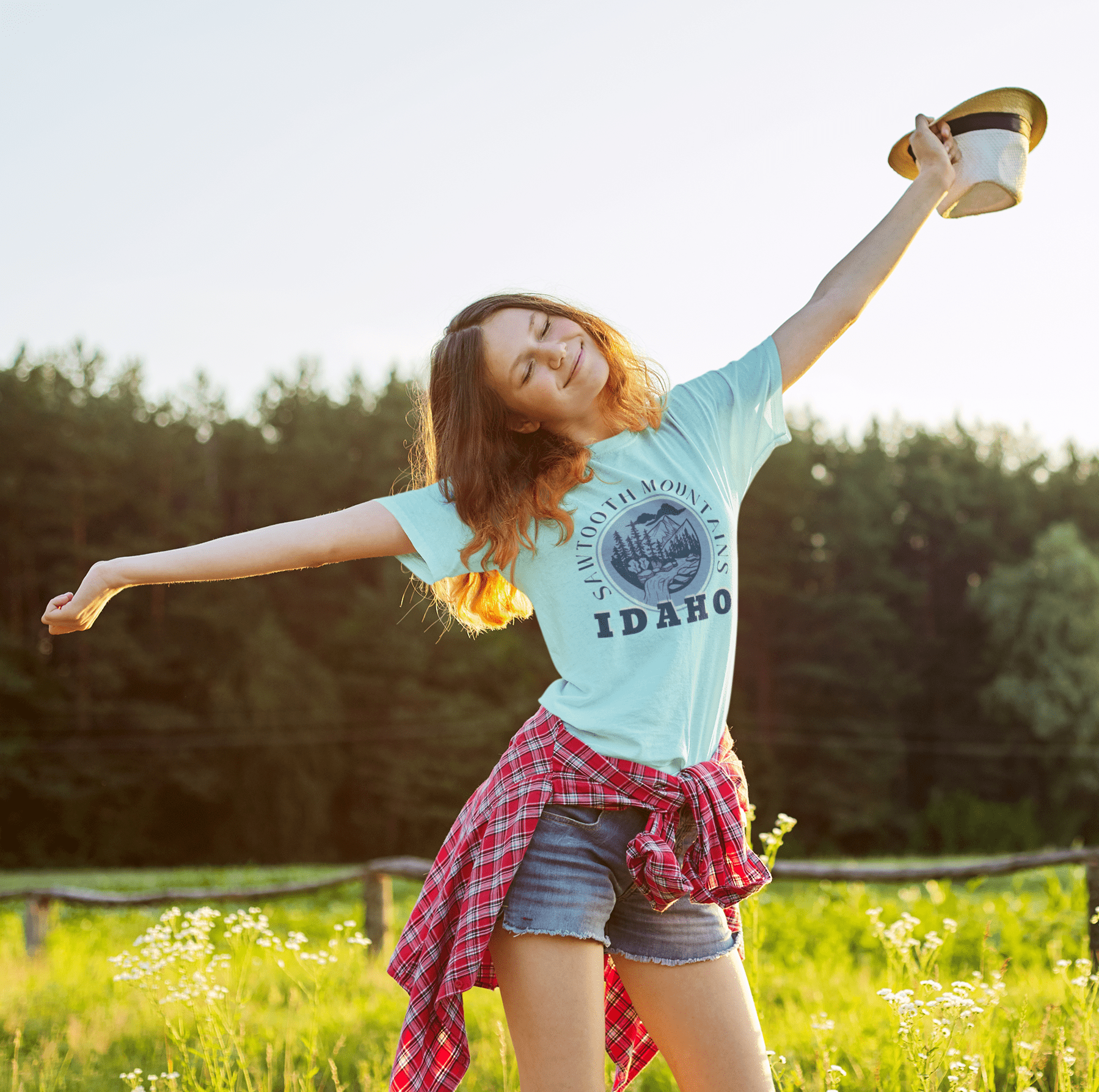 208 Supply Co Sawtooth Mountains Unisex Tee