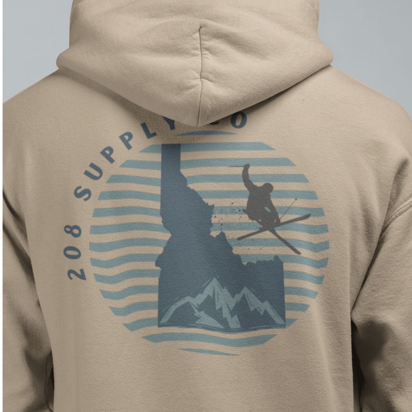 208 Supply Co Ski Idaho Unisex Midweight Hoodie