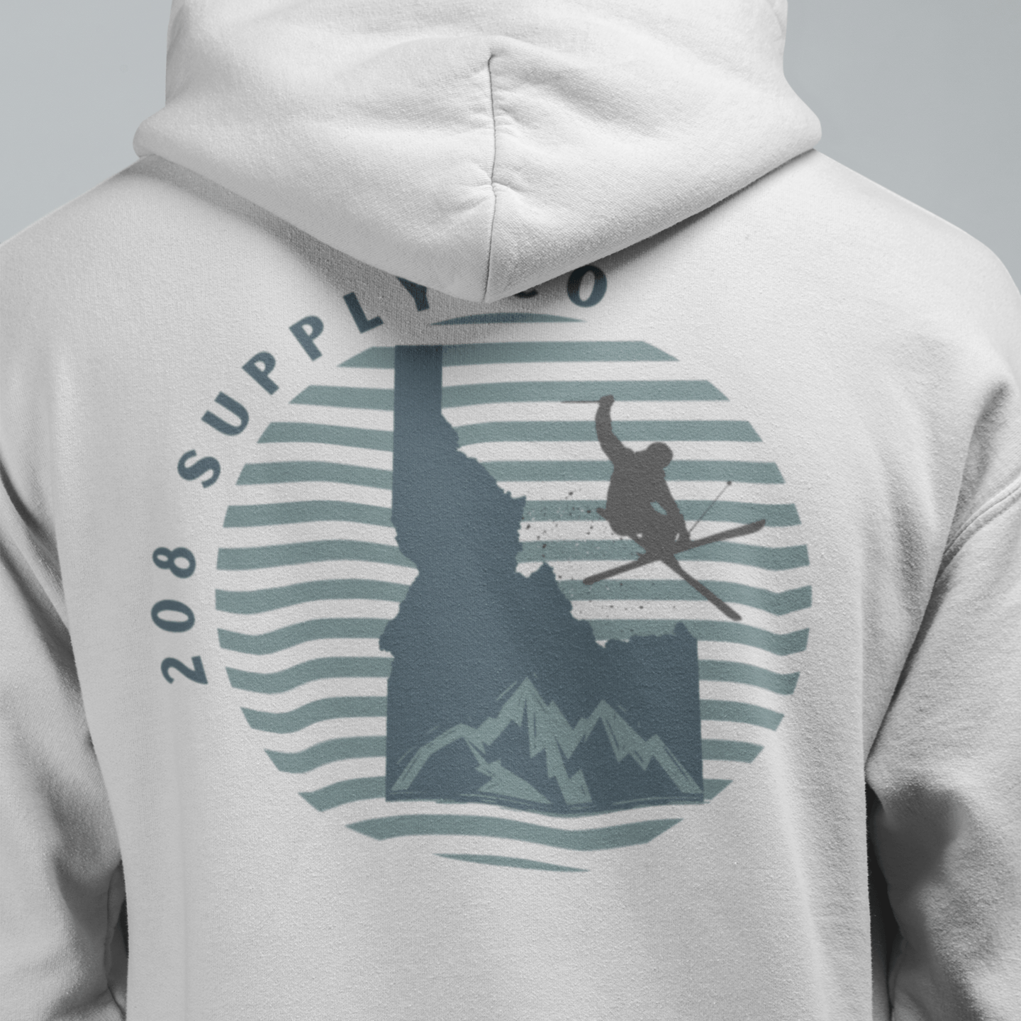 208 Supply Co Ski Idaho Unisex Midweight Hoodie
