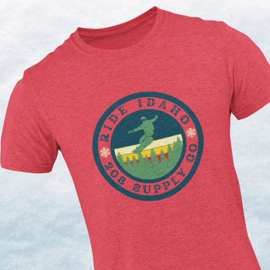 208 Supply Co Snowboard Idaho Unisex Tee