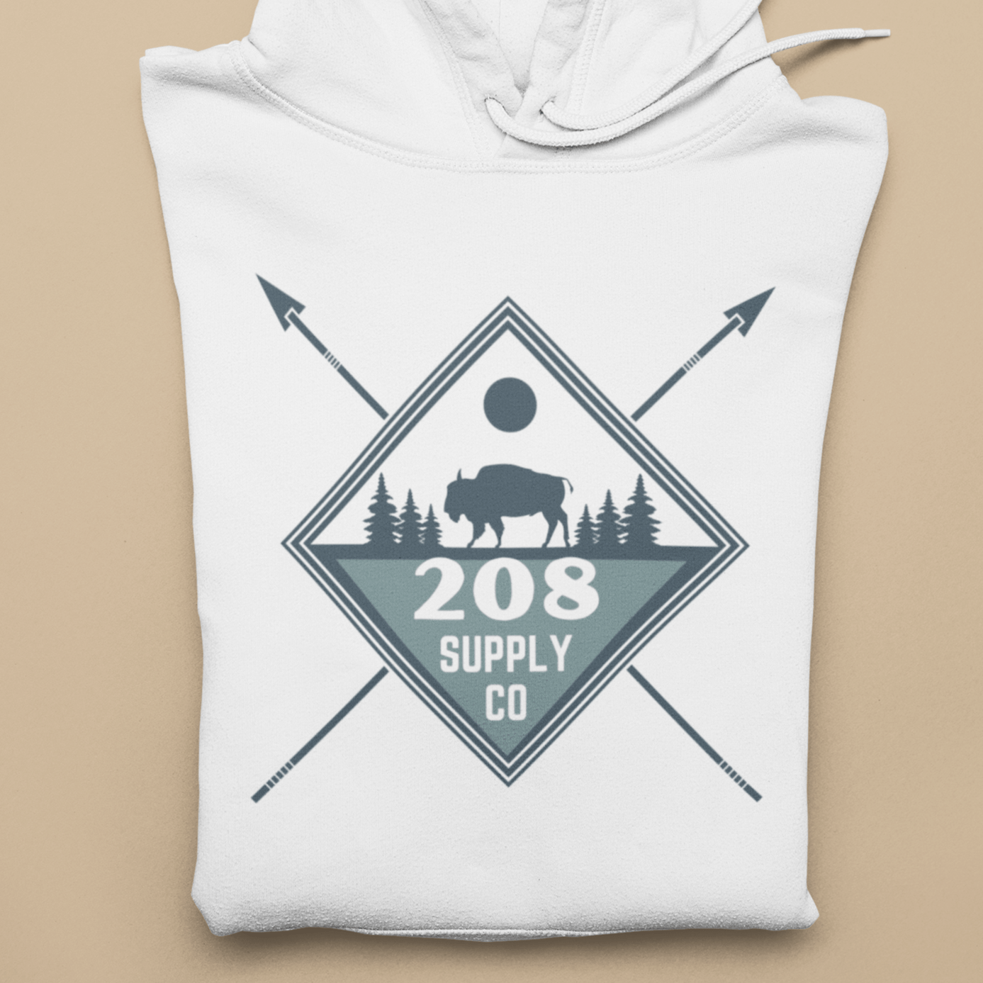 208 Supply Co sweatshirts Small / White 208 Supply Co Unisex Premium Hoodie