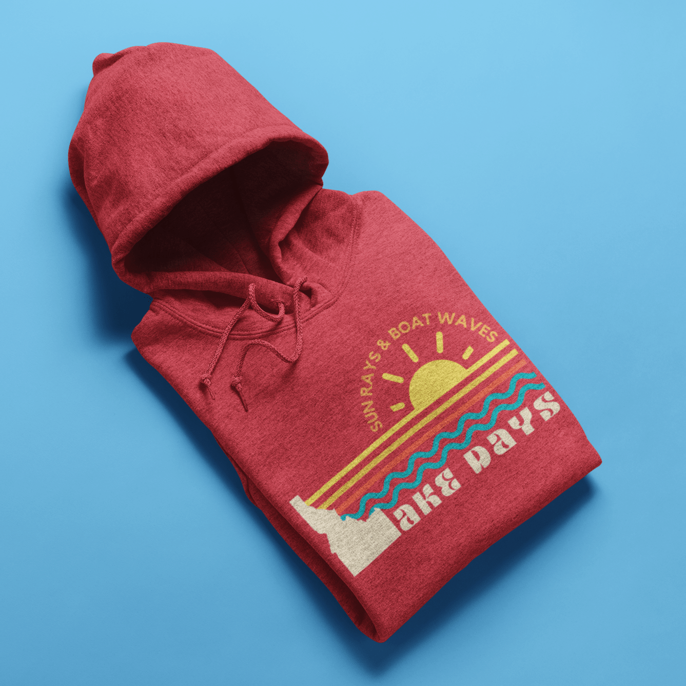 208 Supply Co sweatshirts Small / Heather Red Lake Days Unisex Premium Hoodie