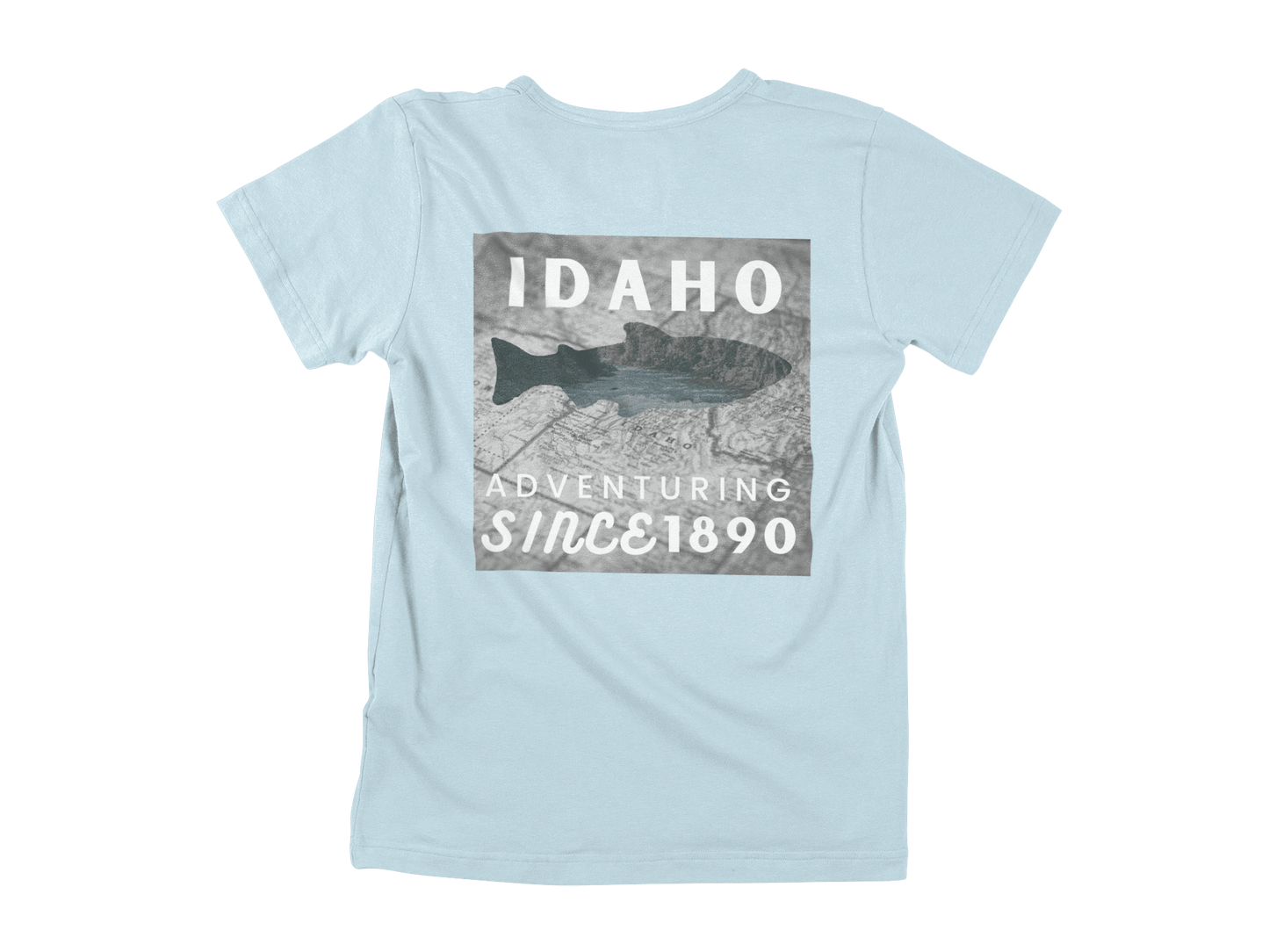 208 Supply Co Tees Small / Ice Blue Adventuring Since 1890 Unisex Tee