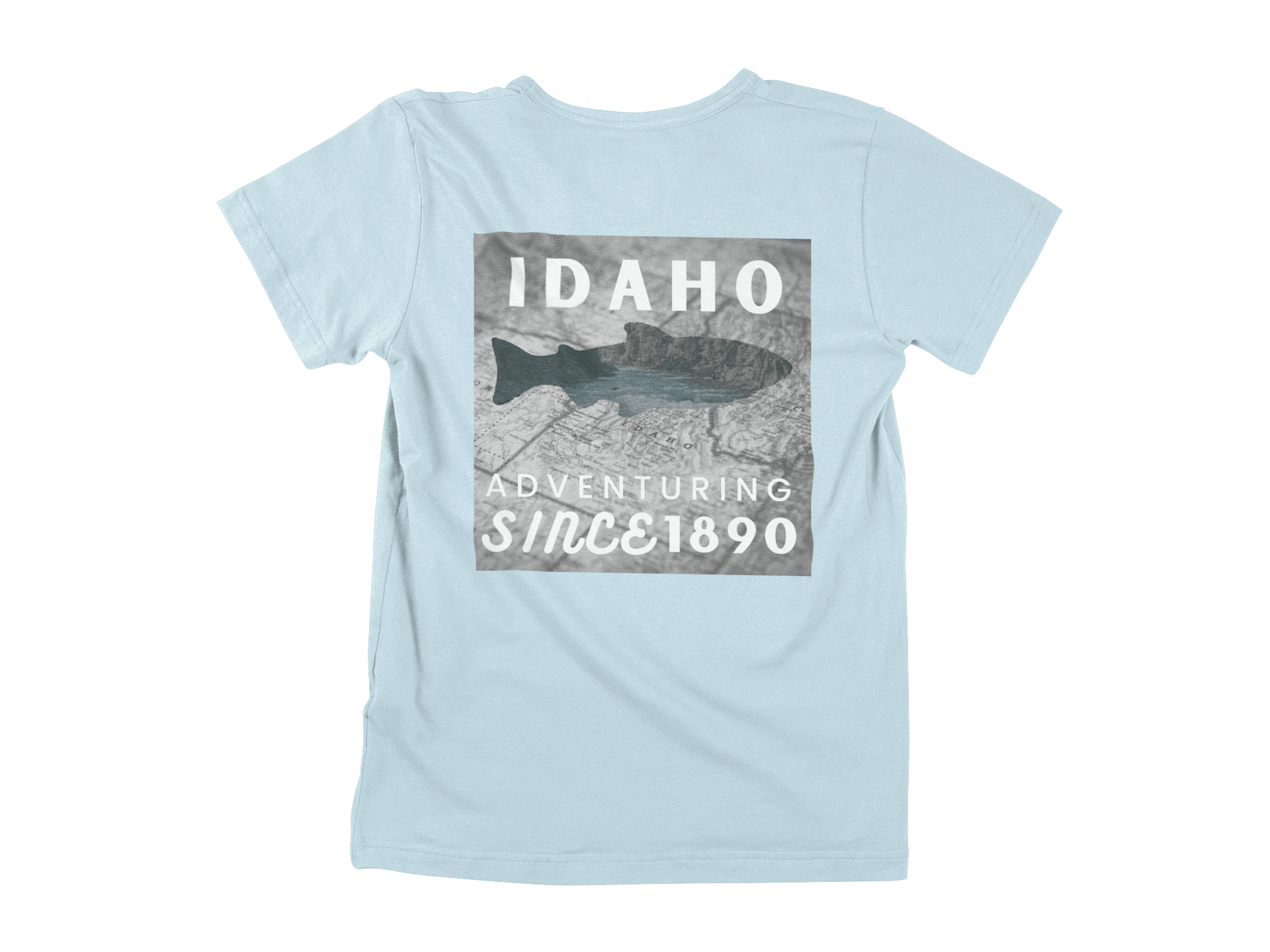 208 Supply Co Tees Small / Ice Blue Adventuring Since 1890 Unisex Tee