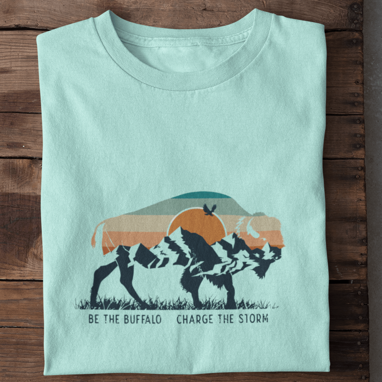 208 Supply Co Tees X-Small / Heather Mint Be The Buffalo Unisex Tee