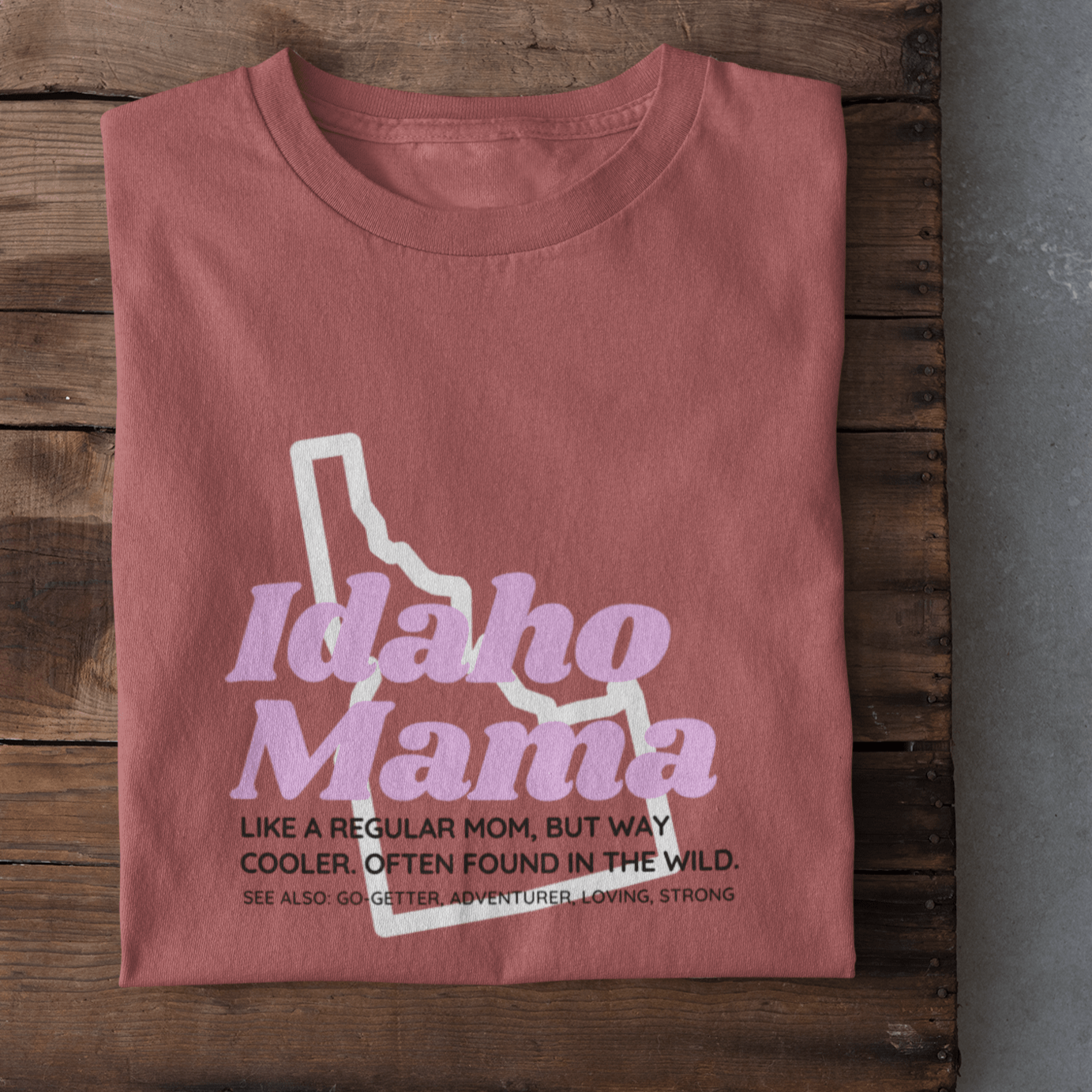 208 Supply Co Tees Small / Smoked Paprika Definition Of An Idaho Mama Unisex Tee