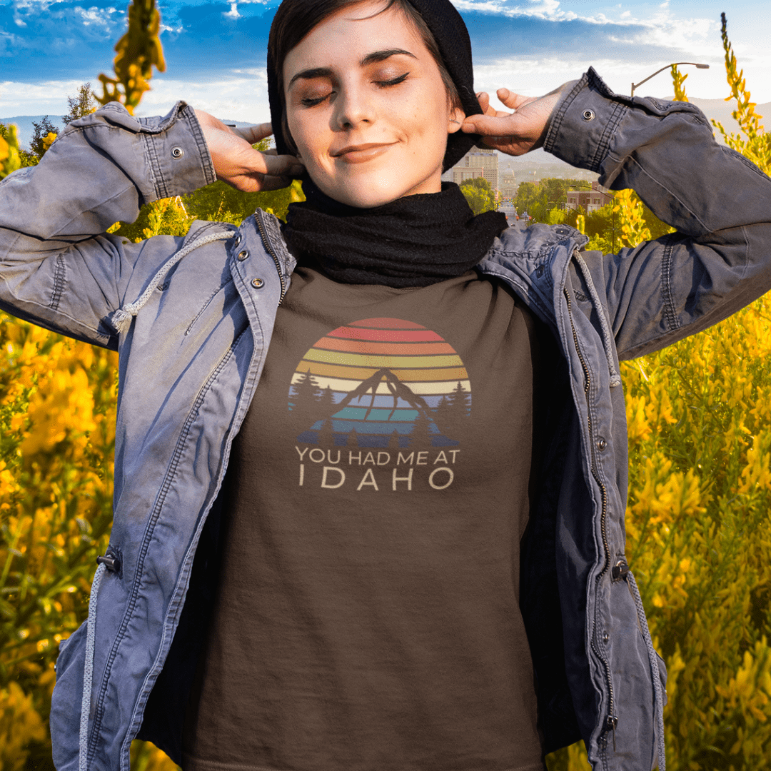 208 Supply Co Tees Fall Stripes Unisex Tee (You Had Me At Idaho)