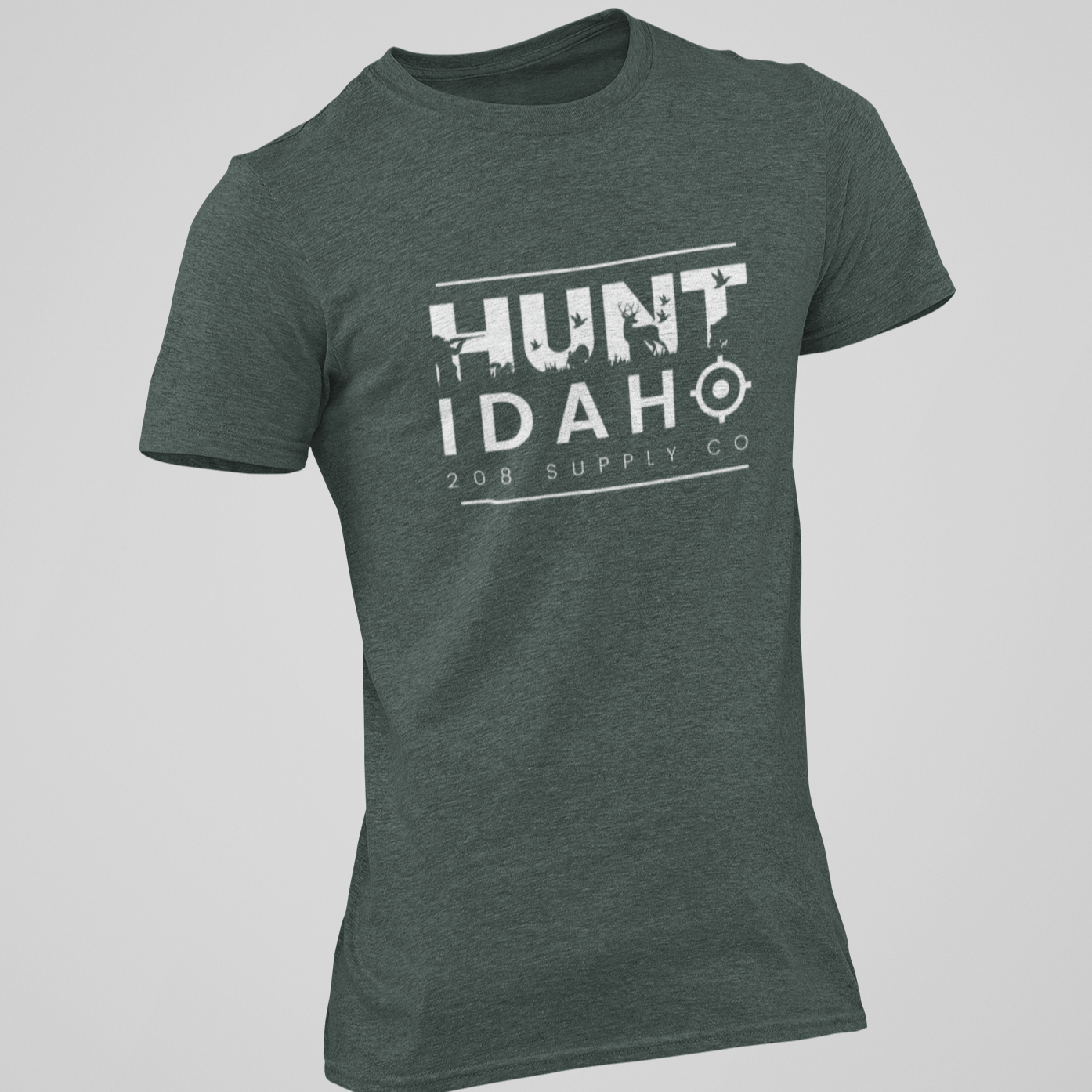 208 Supply Co Tees Small / Heather Forest Hunt Idaho Unisex Tee