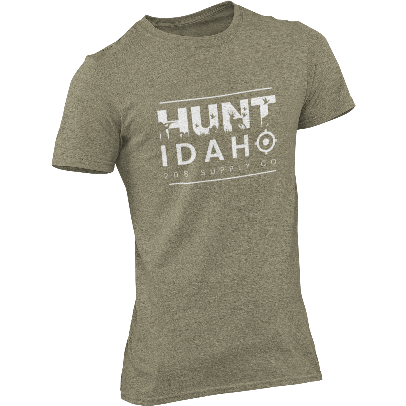 208 Supply Co Tees Small / Heather Olive Hunt Idaho Unisex Tee