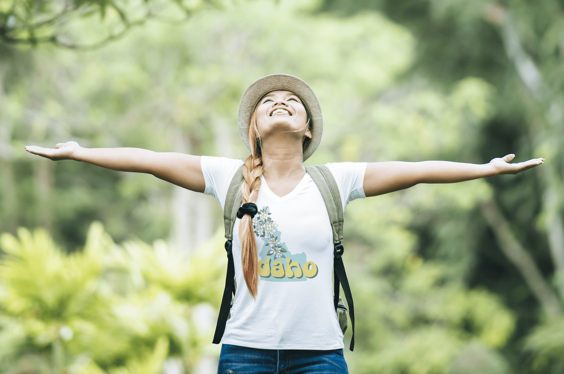 208 Supply Co V-Neck T-Shirt | Bella + Canvas 3005 Syringa Idaho Unisex V-Neck Tee