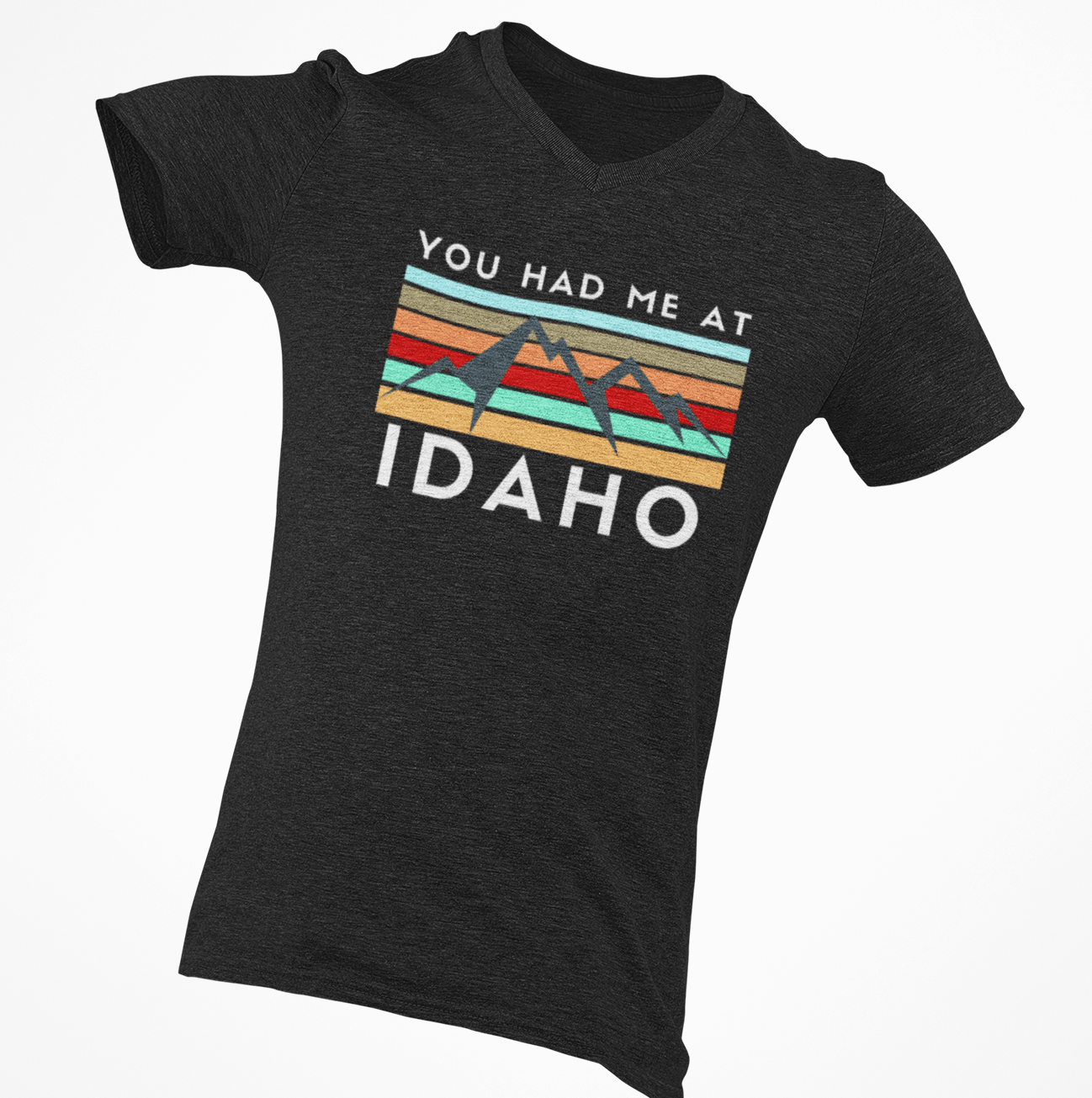 208 Supply Co Small / Black Heather You Had Me At Idaho Unisex V-Neck Tee
