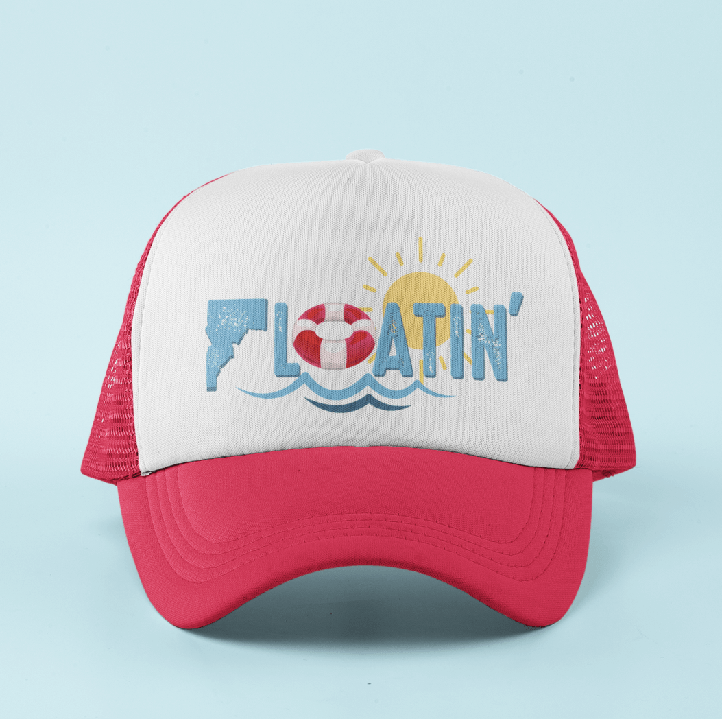 208 Supply Co Hat Red/White Floatin' Idaho Foam Trucker Hat